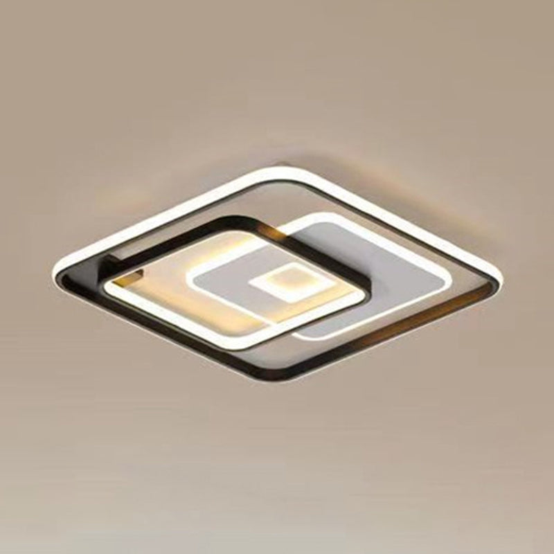 Moderner Stil Geometrischer Flush Mount Light Metal 3-Light-Spülen Deckenleuchten