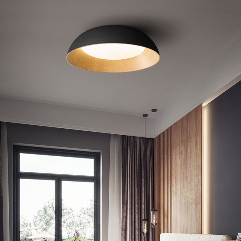 Modern Style Geometry Shape Ceiling Fixture Metal 1 Light Flush Ceiling Light Fixture