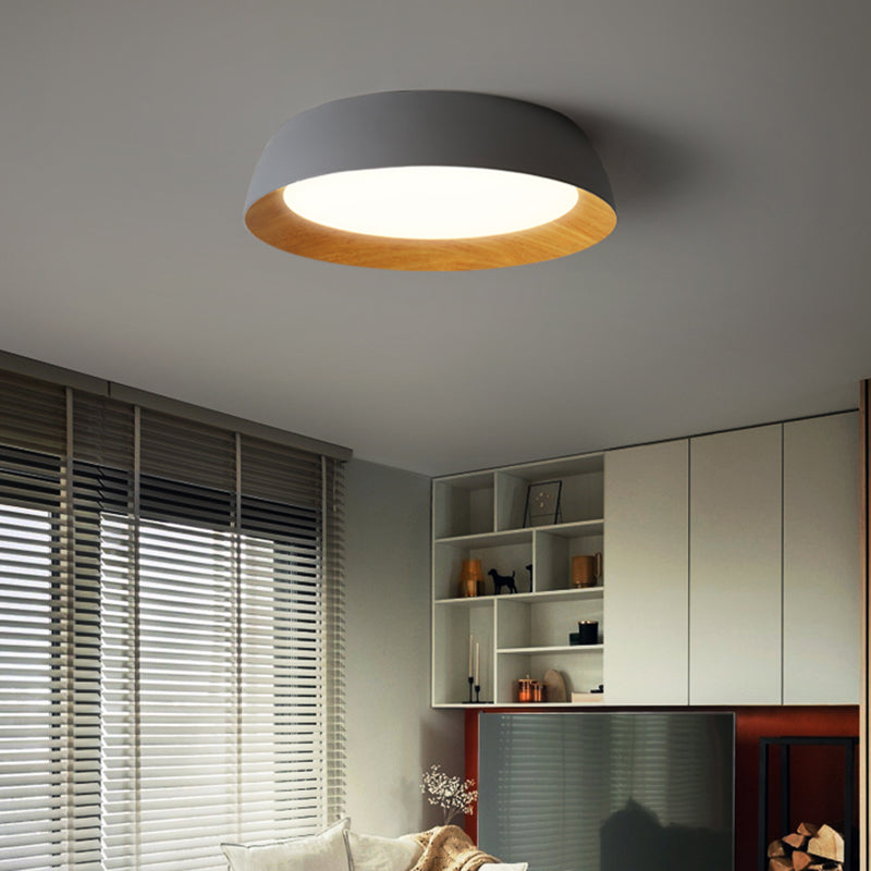 Modern Style Geometry Shape Ceiling Fixture Metal 1 Light Flush Ceiling Light Fixture