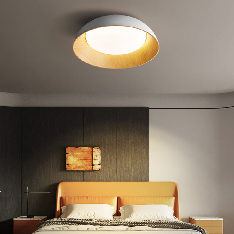 Modern Style Geometry Shape Ceiling Fixture Metal 1 Light Flush Ceiling Light Fixture