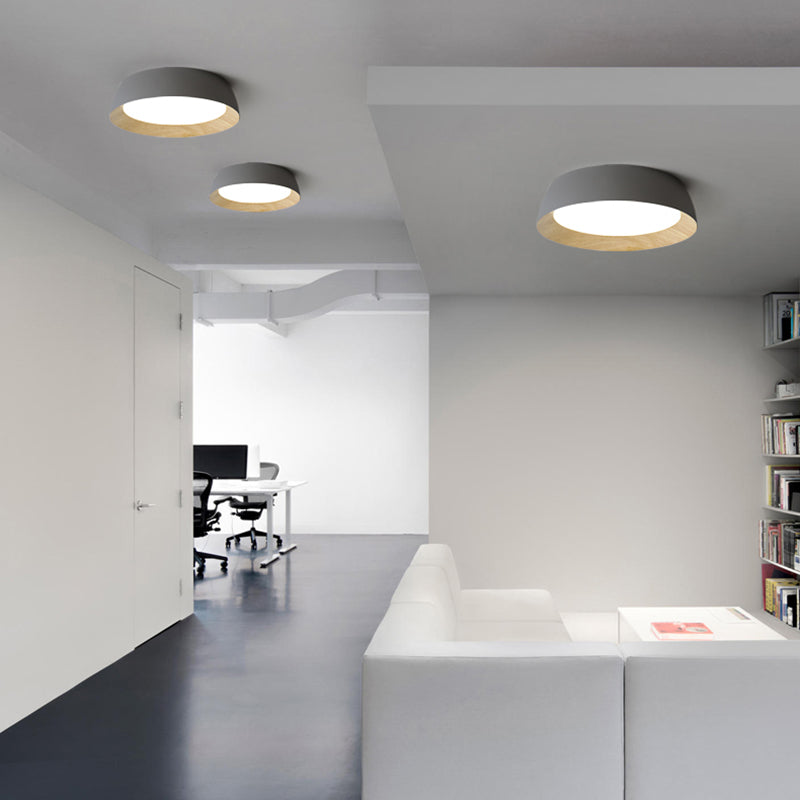 Moderne stijl geometrie vorm plafond armatuur metaal 1 licht spoel plafond verlichting armatuur