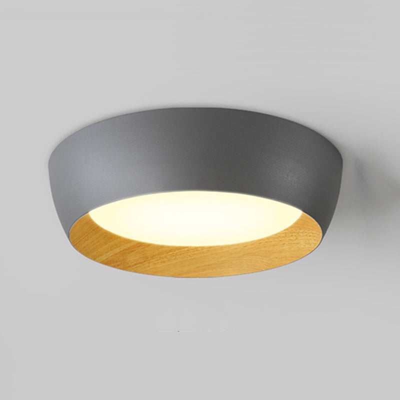 Moderne stijl cirkelvorm plafond armatuur metaal 1 licht plafond gemonteerd licht