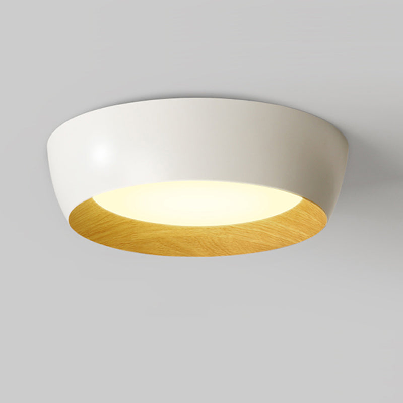 Forma del cerchio in stile moderno Aitura del soffitto Metal 1 Luce Light Affermazione Montata