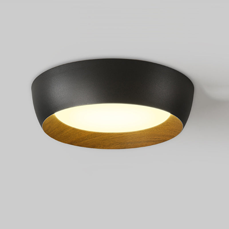 Forma del cerchio in stile moderno Aitura del soffitto Metal 1 Luce Light Affermazione Montata