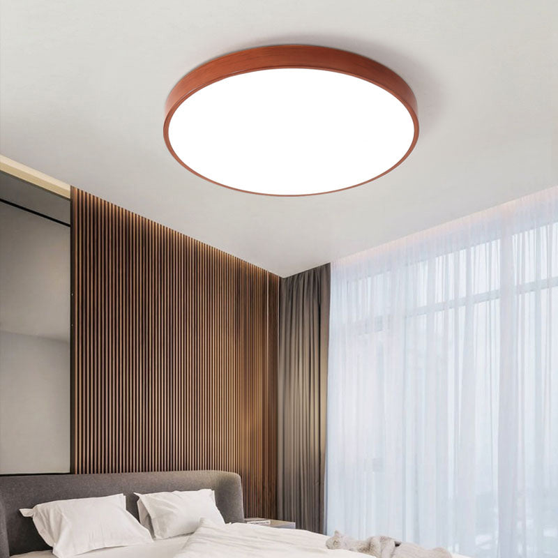 Modern Geometric Shape Ceiling Light Metal LED Flush Mount Light for Living Room