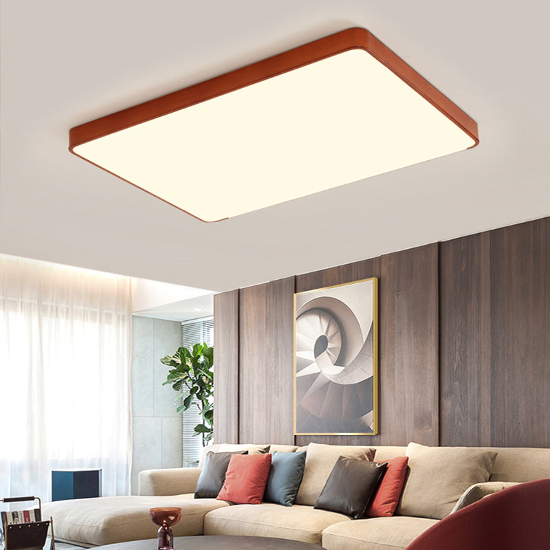 Modern Geometric Shape Ceiling Light Metal LED Flush Mount Light for Living Room