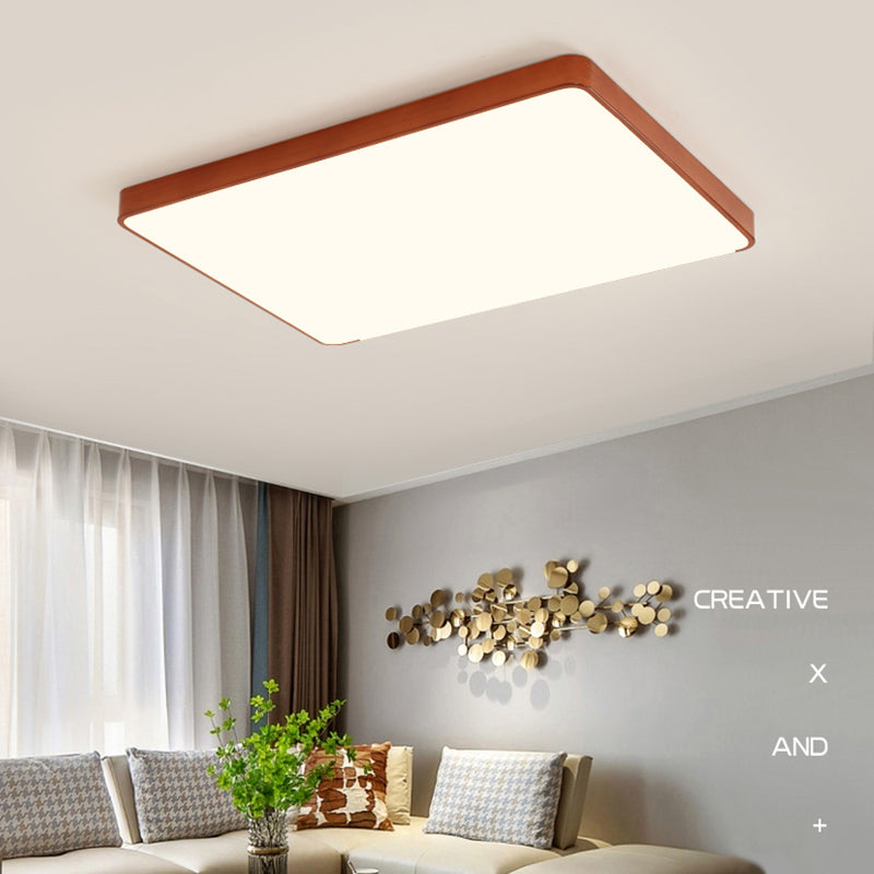 Modern Geometric Shape Ceiling Light Metal LED Flush Mount Light for Living Room