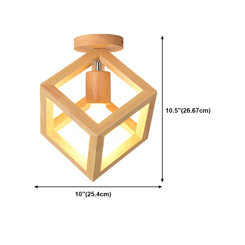 Luz de montaje de montura de techo de techo de madera moderno para sala de estar para sala de estar