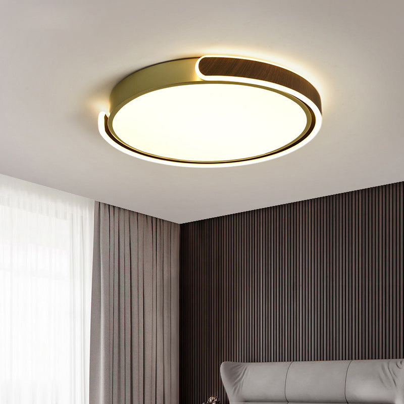 Nordic Round Ceiling Light Metal LED Flush Mount Light for Living Room