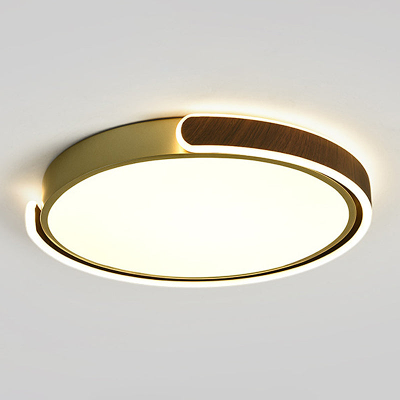 Nordic Round Ceiling Light Metal LED Flush Mount Light for Living Room