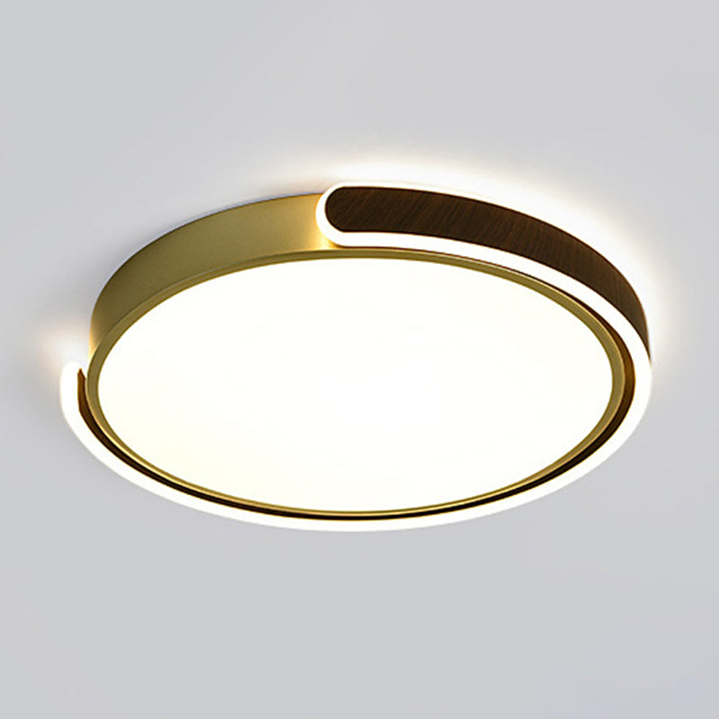 Nordic Round Ceiling Light Metal LED Flush Mount Light for Living Room