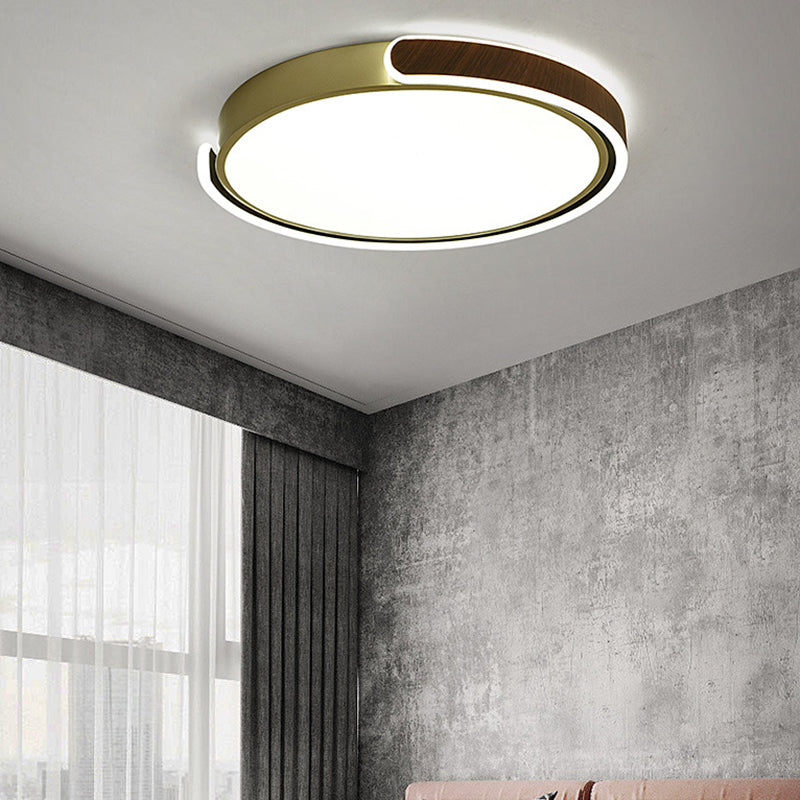 Nordic Round Ceiling Light Metal LED Flush Mount Light for Living Room