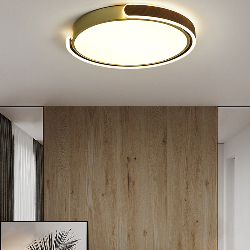 Nordic Round Ceiling Light Metal LED Flush Mount Light for Living Room