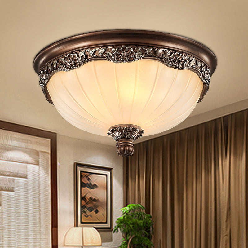 Modern Style Round Flush Mount Light Glass Multi-Light Flush Ceiling Lights