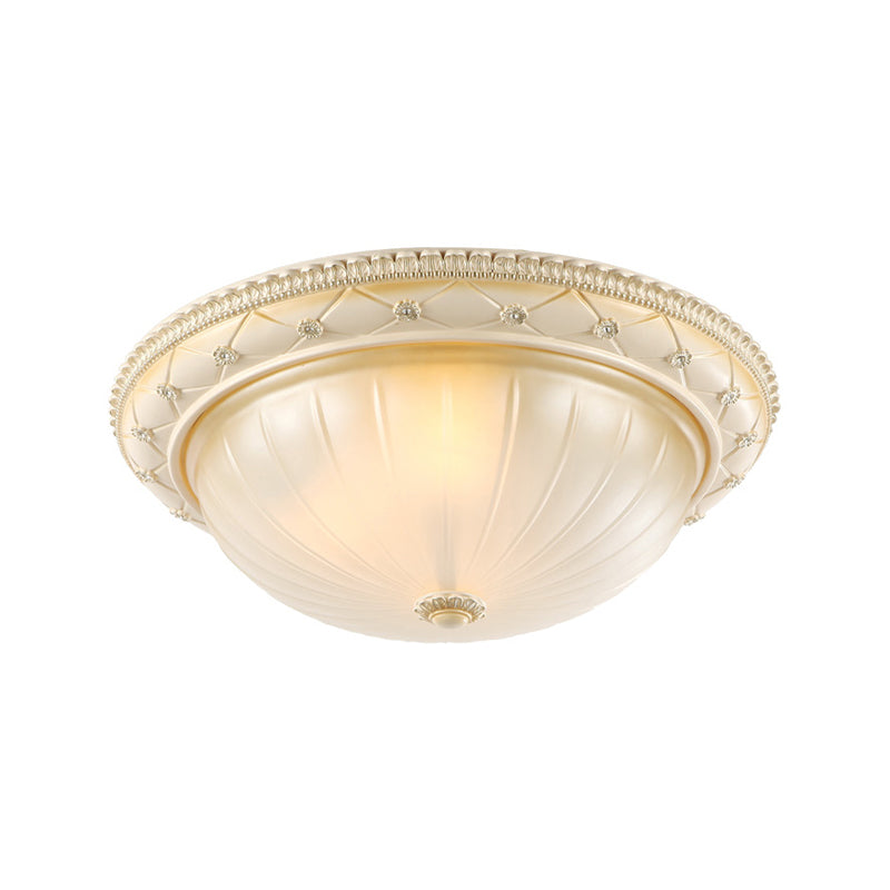 Style moderne rond monte lumineuse en verre multiples de plafond luminaires