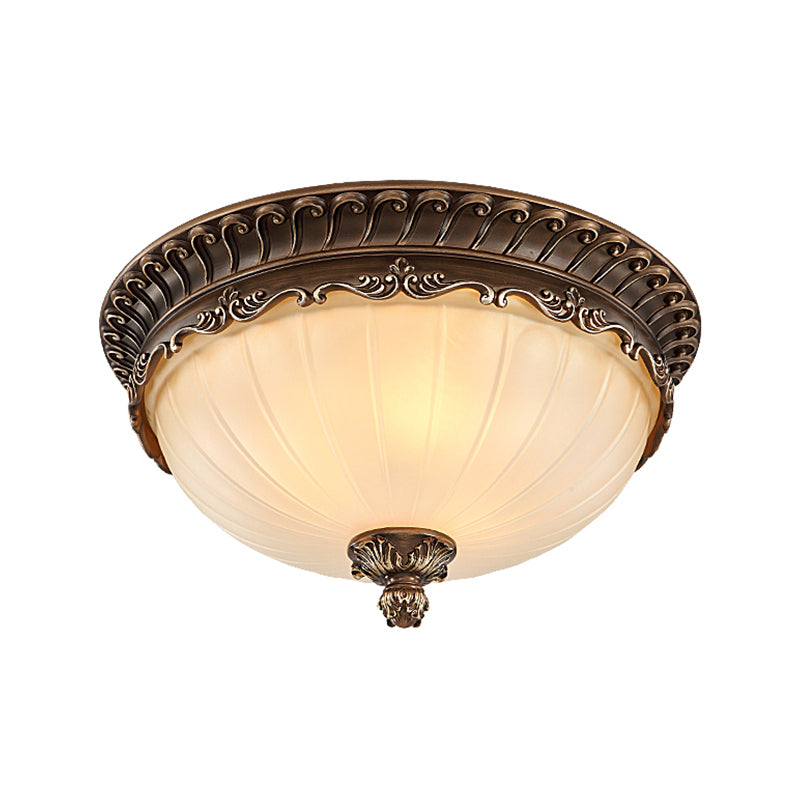 Style moderne rond monte lumineuse en verre multiples de plafond luminaires