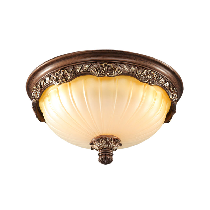 Style moderne rond monte lumineuse en verre multiples de plafond luminaires