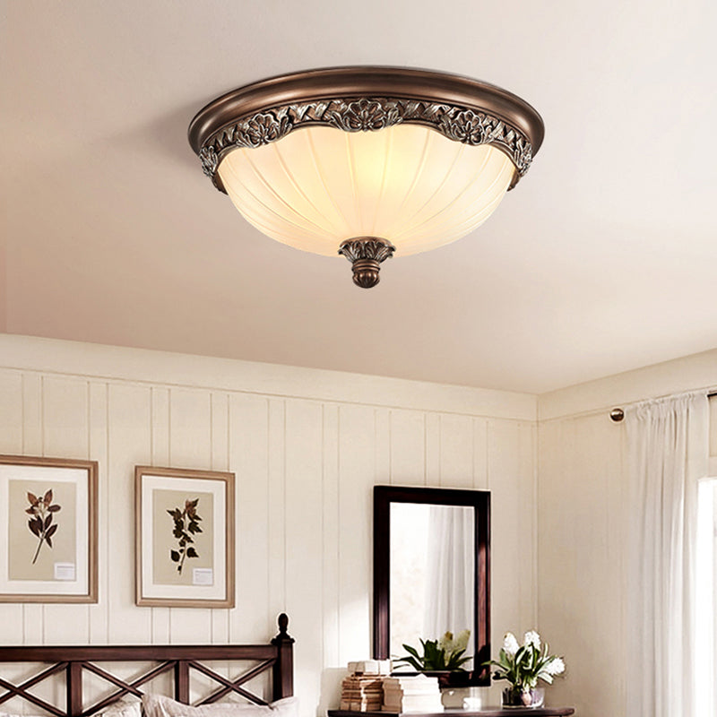 Modern Style Round Flush Mount Light Glass Multi-Light Flush Ceiling Lights