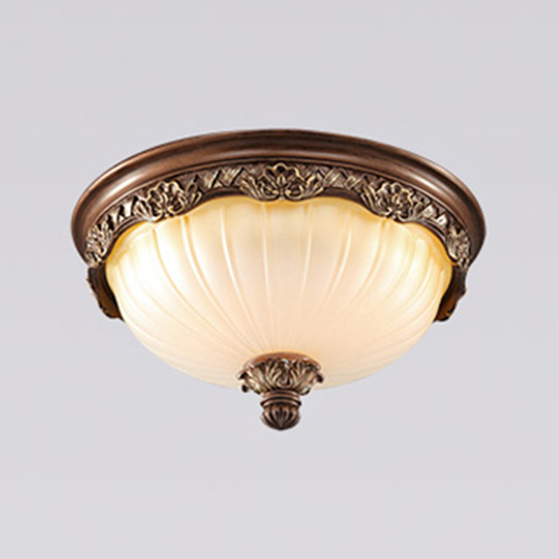 Style moderne rond monte lumineuse en verre multiples de plafond luminaires