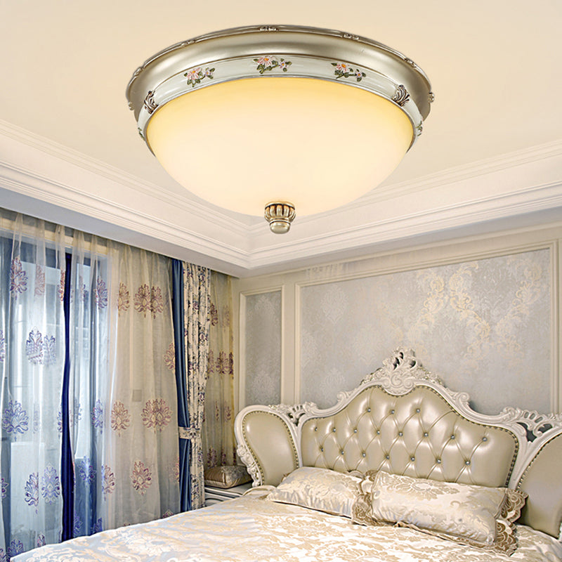 Modern Style Round Flush Mount Light Glass Multi-Light Flush Ceiling Lights