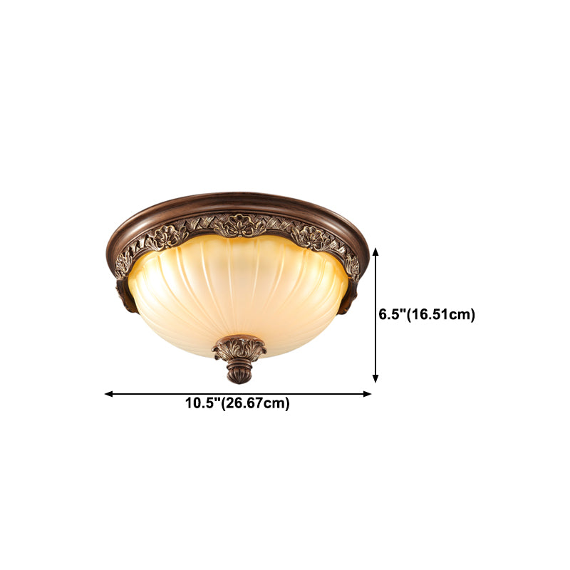 Modern Style Round Flush Mount Light Glass Multi-Light Flush Ceiling Lights