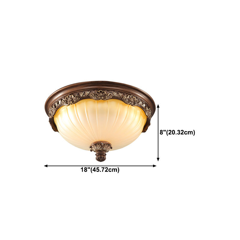 Modern Style Round Flush Mount Light Glass Multi-Light Flush Ceiling Lights