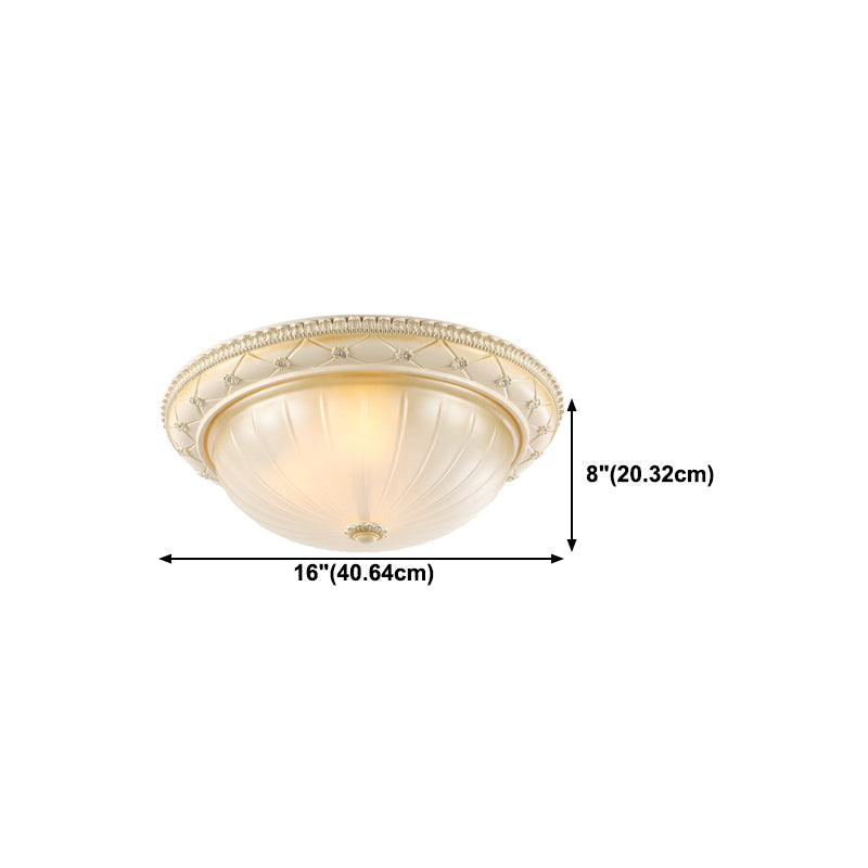 Moderner Stil runder Flush Mount Light Glass Multi-Light-Spülen Deckenleuchten