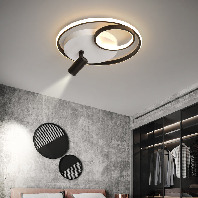 Modern Style Geometry Shape Ceiling Fixtures Metal Flush Ceiling Light Fixtures