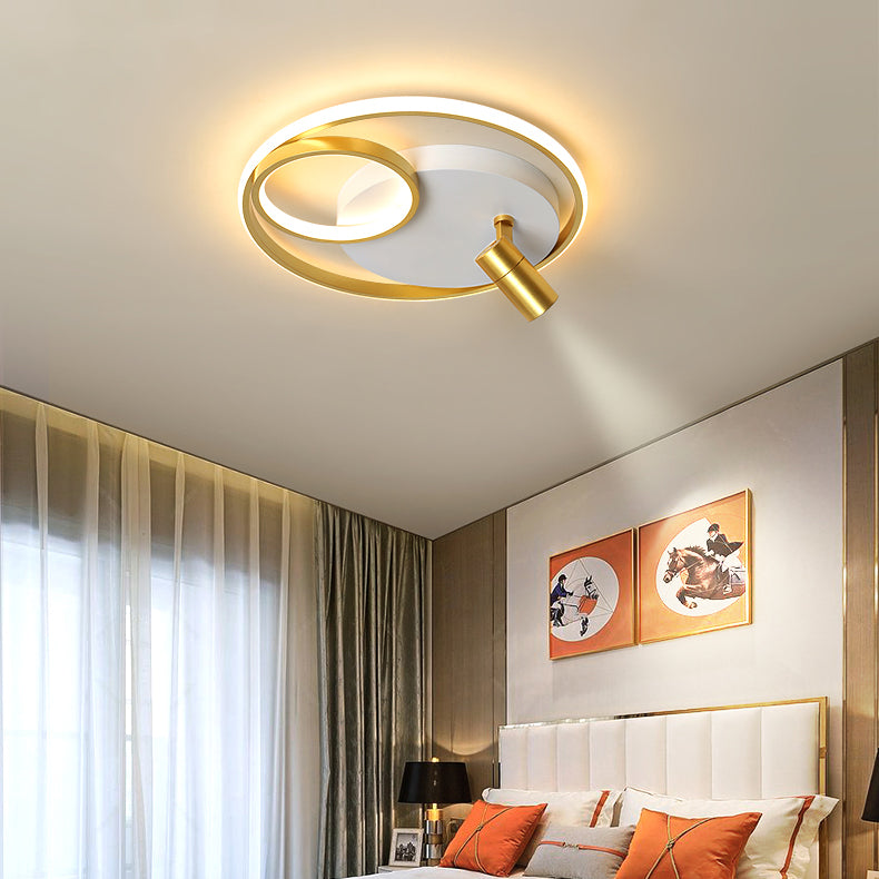 Modern Style Geometry Shape Ceiling Fixtures Metal Flush Ceiling Light Fixtures