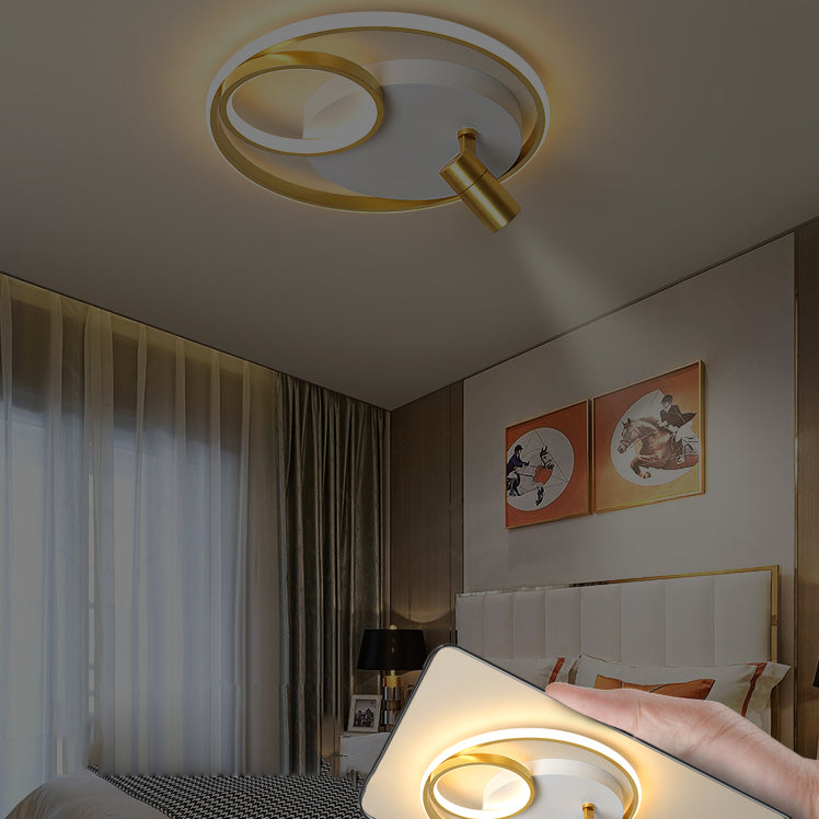 Modern Style Geometry Shape Ceiling Fixtures Metal Flush Ceiling Light Fixtures