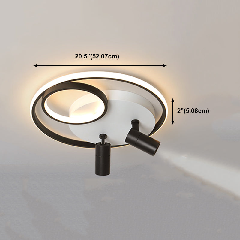 Moderne stijl geometrie vorm plafondarmaturen metaal spoelplafondverlichting armaturen