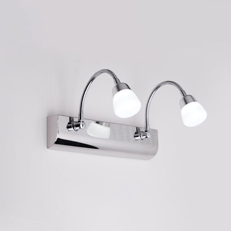 Moderne stijl ijdelheid licht eenvoudig led spiegel voorlicht met acryl tint voor badkamer