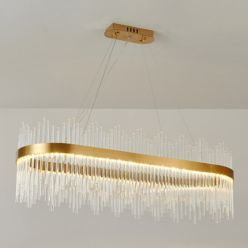 Modern Style Crystal Hanging Lighting Fixture Household Chandelier for Sitting Room