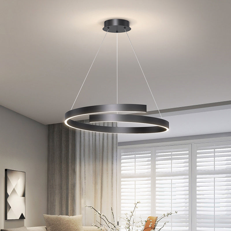 Forme linéaire Pendre en métal Lightture moderne Single Light Hanging Lightture