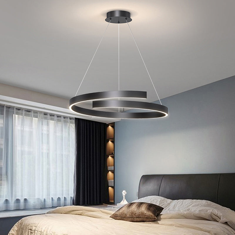 Forme linéaire Pendre en métal Lightture moderne Single Light Hanging Lightture