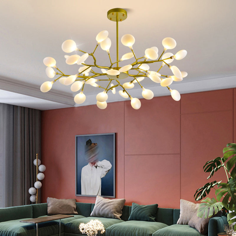 Metal Unique Shape Chandelier Light Modern Style Multi Light Hanging Lamp for Dining Room