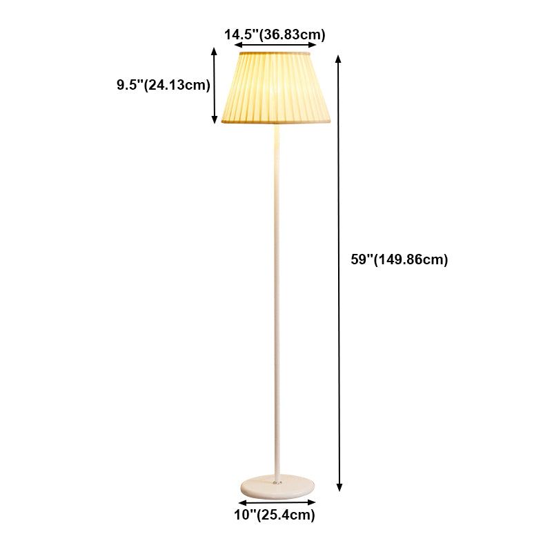 Moderno semplice lampada da pavimento in ferro piega tonalità sfumatura lampadina per soggiorno per soggiorno