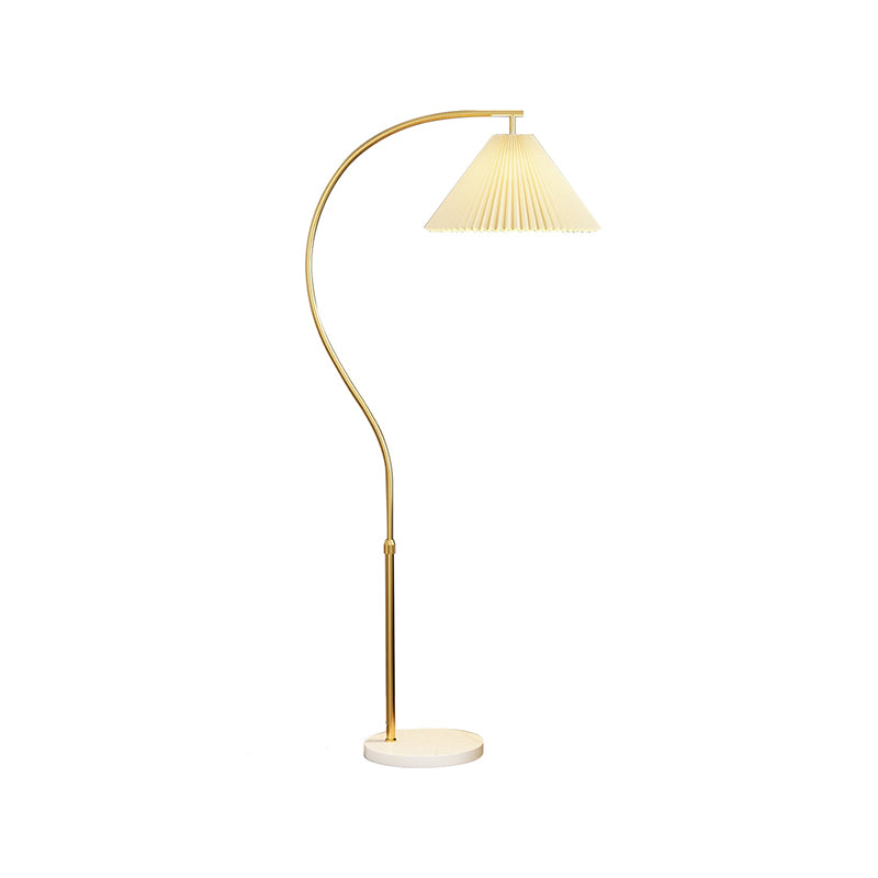 Stoffboden stehende Lampe minimalistischer Stil Bodenlicht für Schlafzimmer