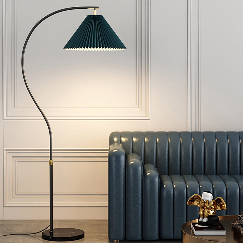 Stoffboden stehende Lampe minimalistischer Stil Bodenlicht für Schlafzimmer