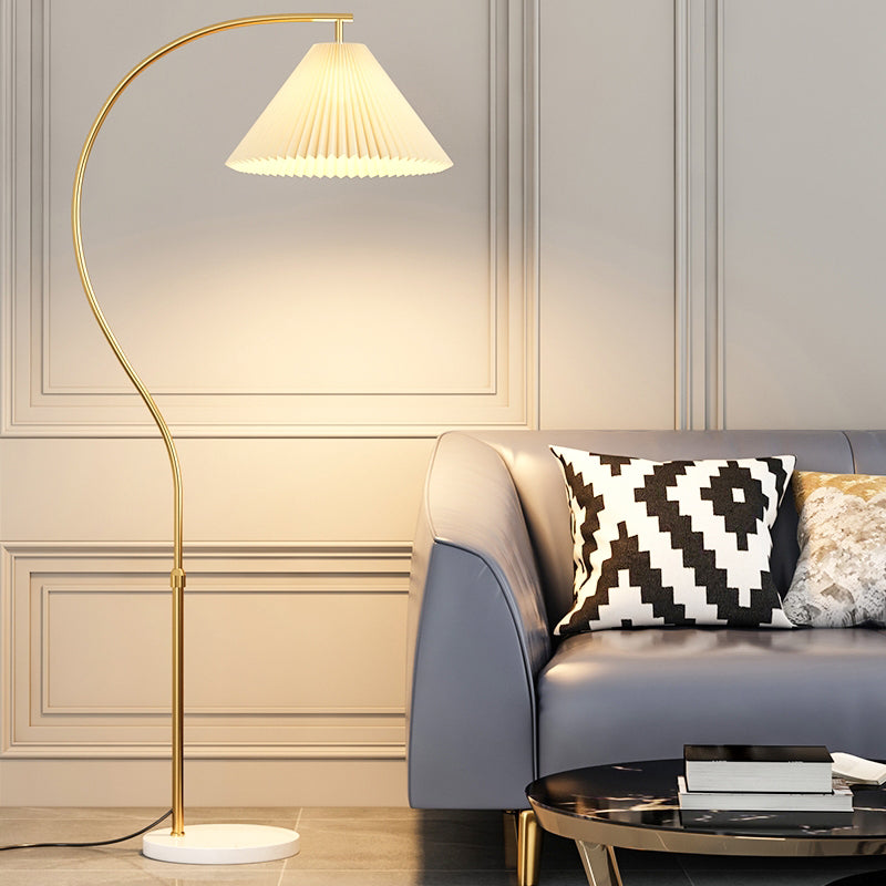 Stoffen vloer staande lamp Minimalistische stijl vloerlicht voor slaapkamer