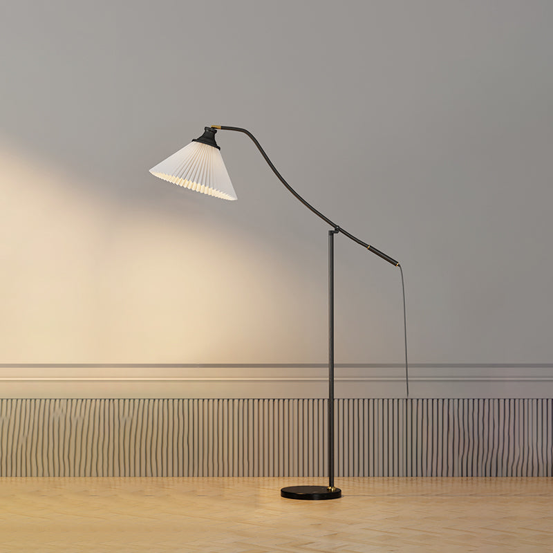 Vloerlicht minimalistische stijl stof gearceerde vloerlamp voor woonkamer