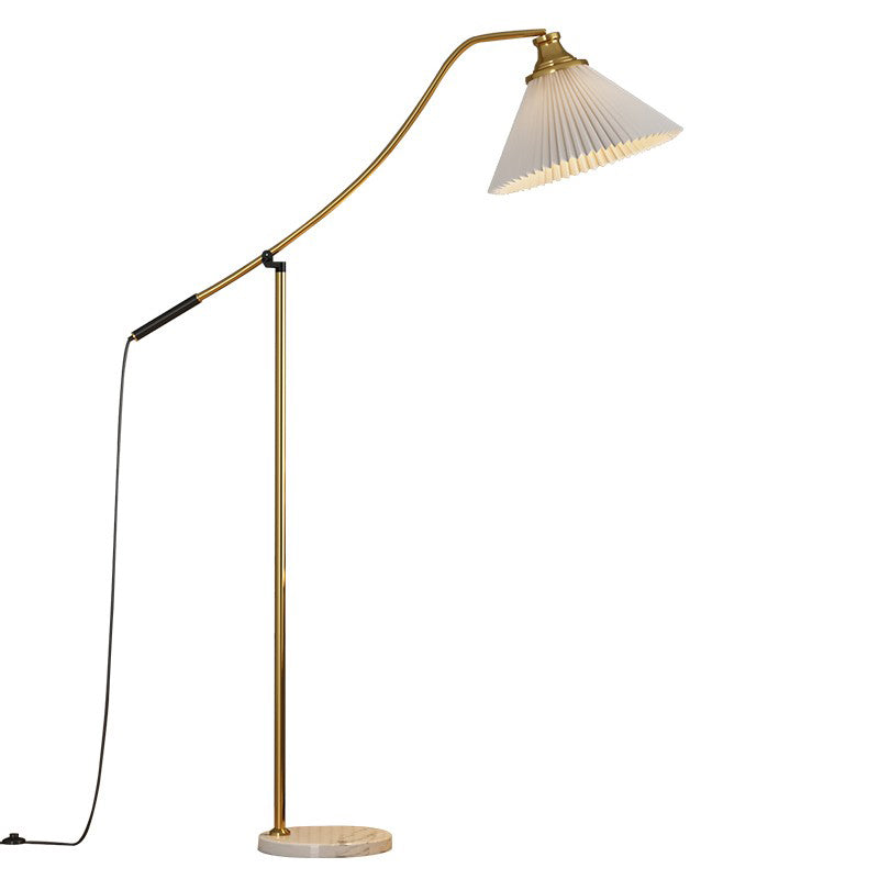 Floor Light Minimalist Style Fabric Shaded Floor Lamp for Living Room