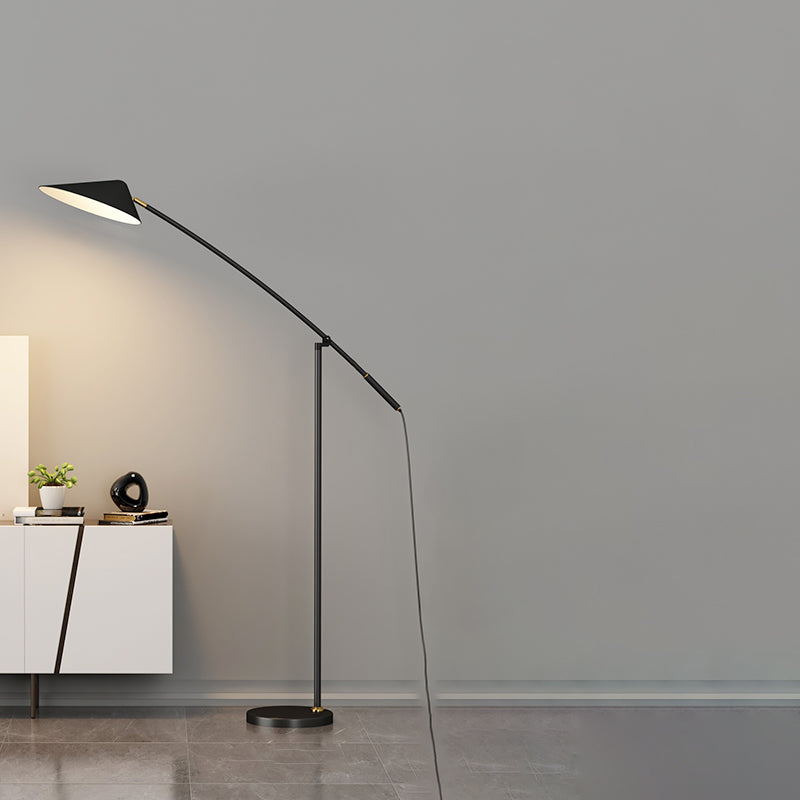 Vloerlicht minimalistische stijl stof gearceerde vloerlamp voor woonkamer