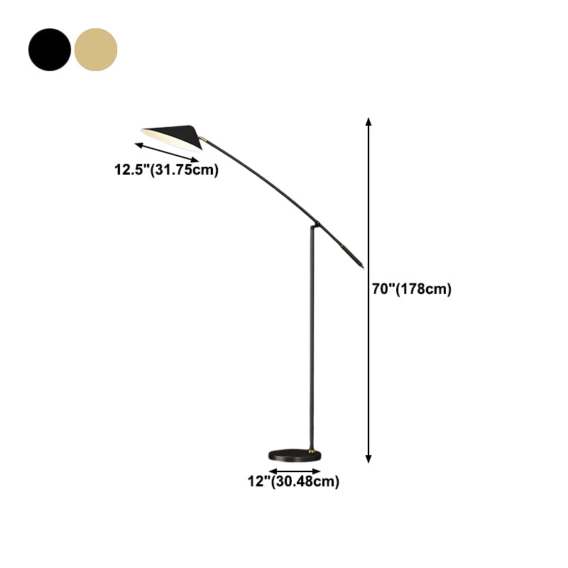 Ferme de sol en tissu de style minimaliste lampadaire ombré pour le salon