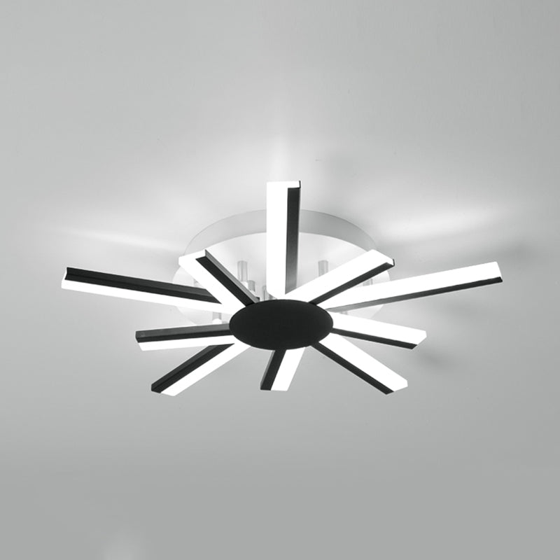 Stile moderno a filo lineare Montaggio Light Metal Multi-Light Afulgo Affermazione Luci del soffitto