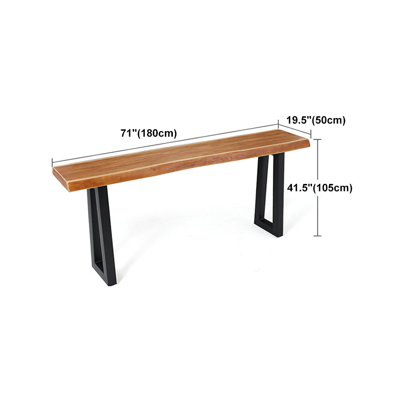 Industrial Dining Rectangle Table Wooden Bar Counter Table for Kitchen