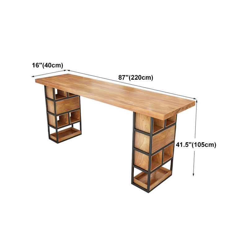 Nordic Style Wooden Table Dining Bar Counter Table for Kitchen