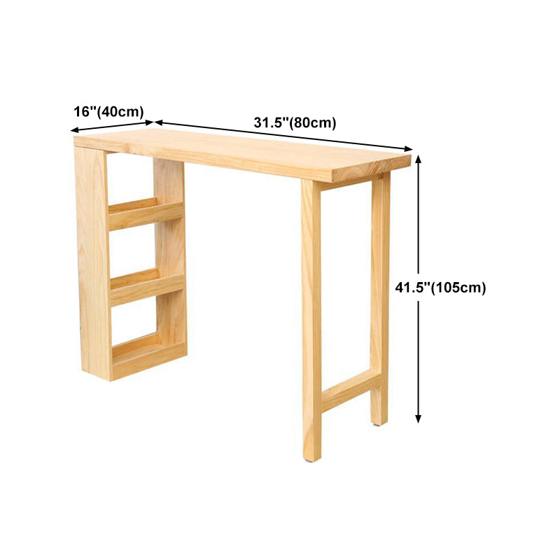 Modern Style Wooden Table Dining Wooden Bar Counter Table for Kitchen