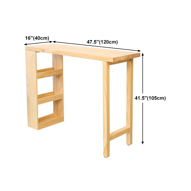 Modern Style Wooden Table Dining Wooden Bar Counter Table for Kitchen