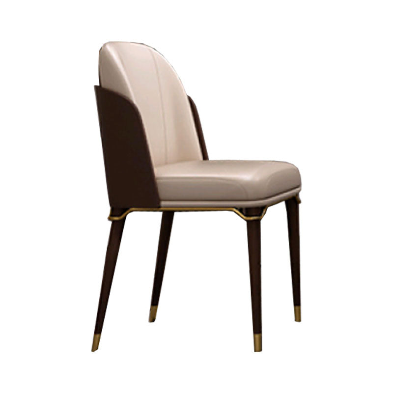 Glam Solid Wood Kitchen and Dining Room Chair Wingback Side Chair